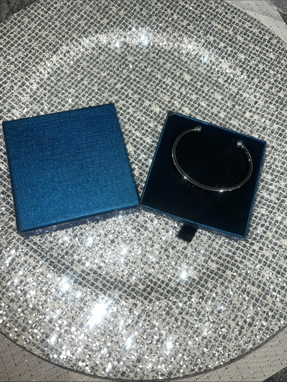 Kinsley Armelle Silver Open Cuff Bracelet